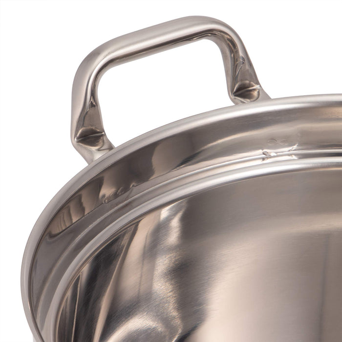 Endo Shoji 39Cm Round Pot IH Compatible Stainless Steel Made in Japan-Kiichin - The #1 Place for Japanese Goods in Your Hand!
