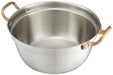 Endo Shoji 30Cm Stainless Steel Round Pot for Induction Cookers Japan Made-Kiichin - The #1 Place for Japanese Goods in Your Hand!