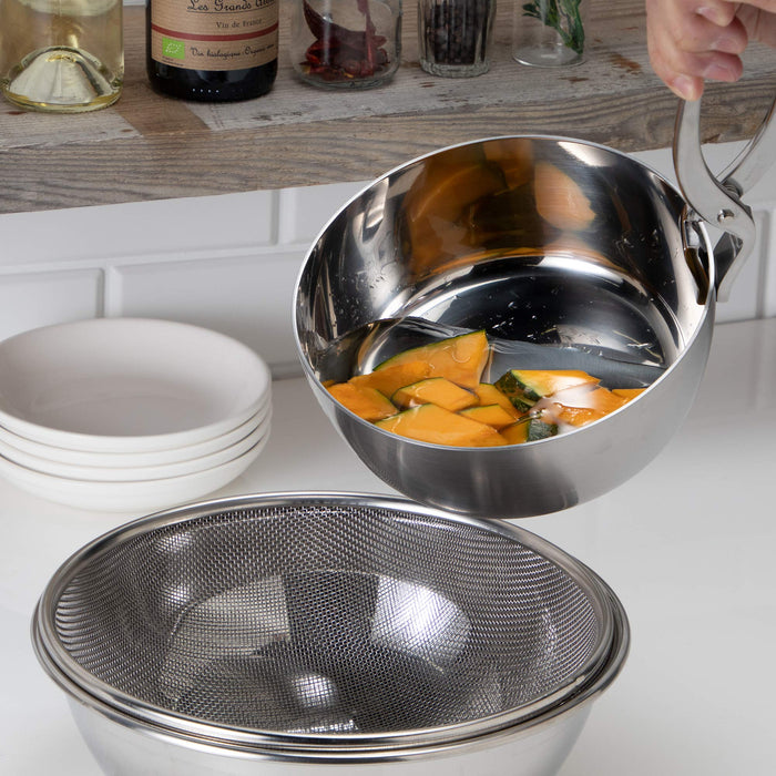 Endo Shoji Stainless Steel 27cm Induction Pot 3-Layer Clad Japan AYT07027-Kiichin - The #1 Place for Japanese Goods in Your Hand!