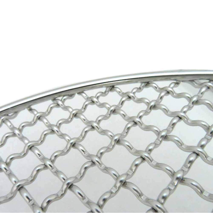 Endo Shoji 27Cm Round Grilling Net Crimp Mesh Stainless Steel Japan Made-Kiichin - The #1 Place for Japanese Goods in Your Hand!