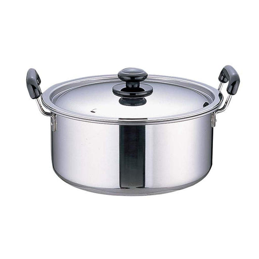 Endo Shoji Tkg 36cm Stainless Steel Two-Handled Pot Rust-Resistant IH Safe-Kiichin - The #1 Place for Japanese Goods in Your Hand!