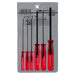 Engineer DK-02 Hexagonal Screwdriver Set of 6 Red - Sizes 1.5 to 5mm-Kiichin - The #1 Place for Japanese Goods in Your Hand!