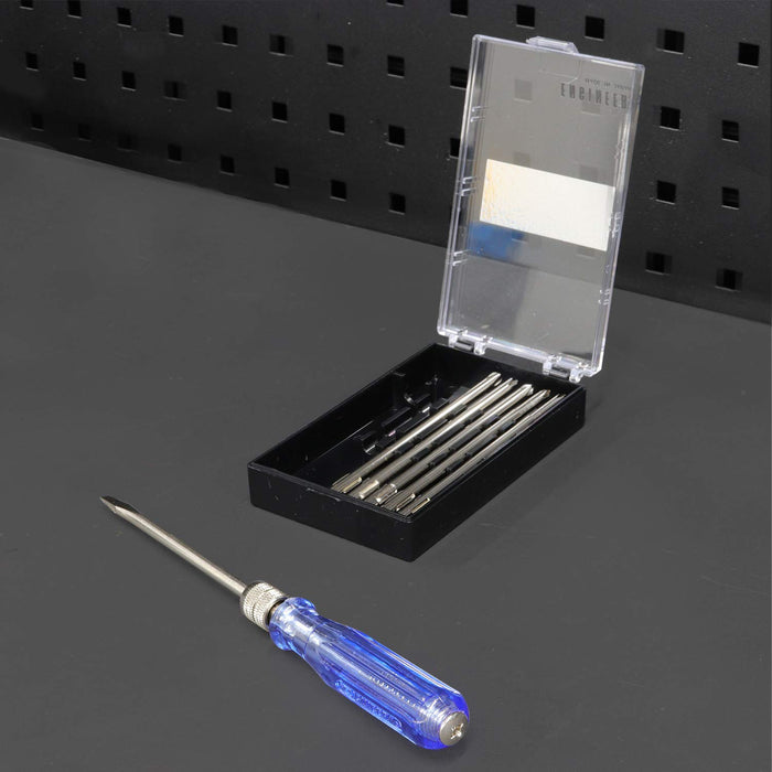 Engineer 7-Piece Interchangeable Screwdriver Set with Low-Voltage Tester Grip Dk-05-Kiichin - The #1 Place for Japanese Goods in Your Hand!