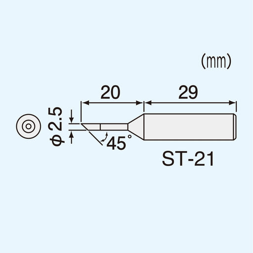 Engineer SK-40 Series Soldering Iron with 2.5 x 2mm ST-21 Tip-Kiichin - The #1 Place for Japanese Goods in Your Hand!