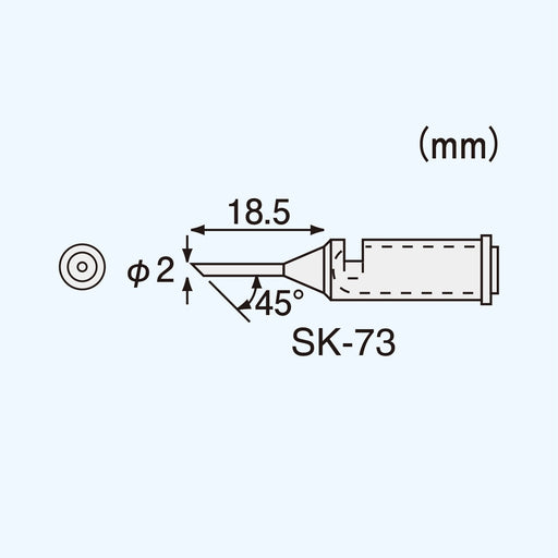 Engineer SK-73 Soldering Iron Tip Compatible with SK-70 Series Tools-Kiichin - The #1 Place for Japanese Goods in Your Hand!
