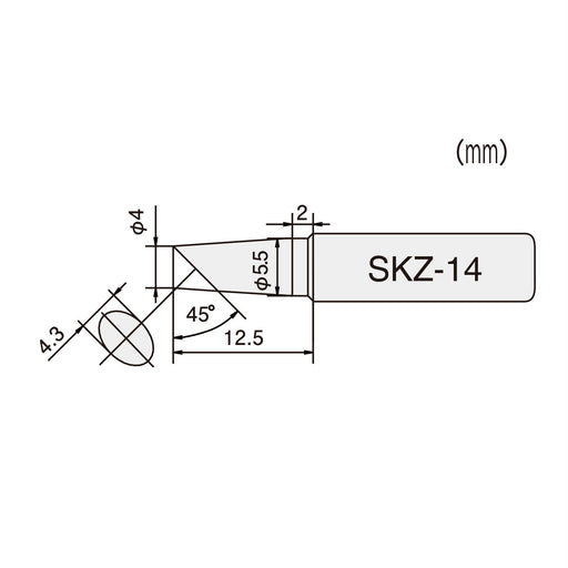 Engineer Skz-14 High-Quality Soldering Iron Tip for Precision Work-Kiichin - The #1 Place for Japanese Goods in Your Hand!