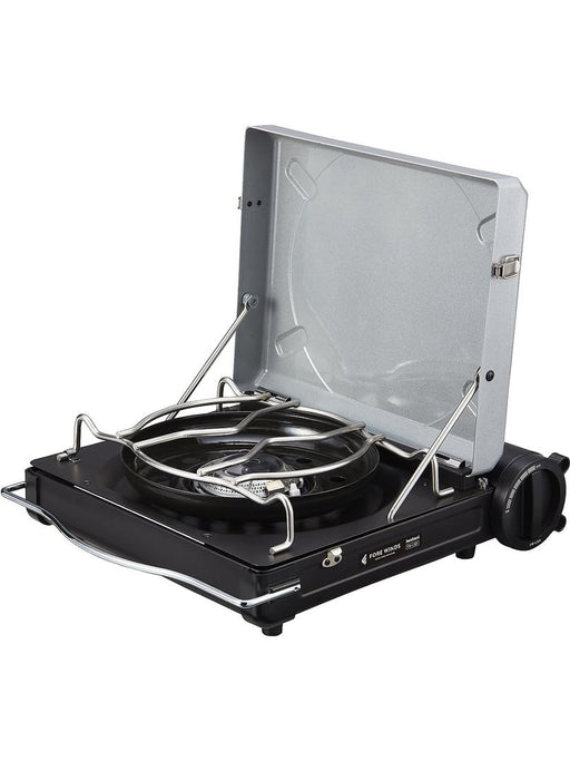 Iwatani Fore Winds Luxe Black Camping Stove FW-LS01-SL Silver Model-Kiichin - The #1 Place for Japanese Goods in Your Hand!