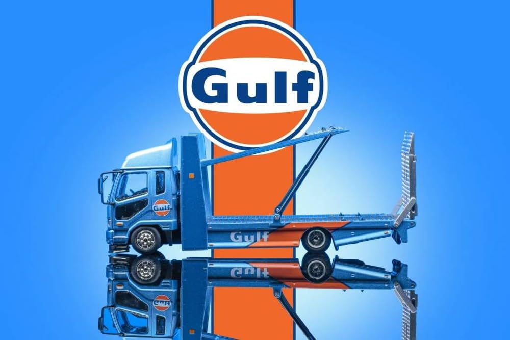 Gaincorp Products 1/64 Mitsubishi Fuso Truck Double Decker Gulf Decor Model-Kiichin - The #1 Place for Japanese Goods in Your Hand!
