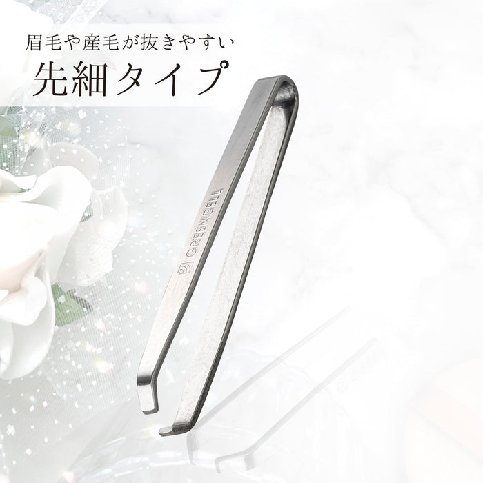 Green Bell Masterful Skills Stainless Steel Fine Tip Tweezers PSG-100 Japan Made