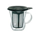 Hario 200Ml Black Glass Mug with Infuser - Heat Resistant-Kiichin - The #1 Place for Japanese Goods in Your Hand!