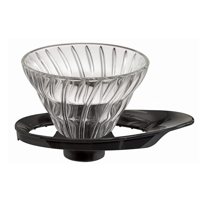 Hario V60 VDGR-01-B Glass Dripper 1-2 Cups Japan Black-Kiichin - The #1 Place for Japanese Goods in Your Hand!