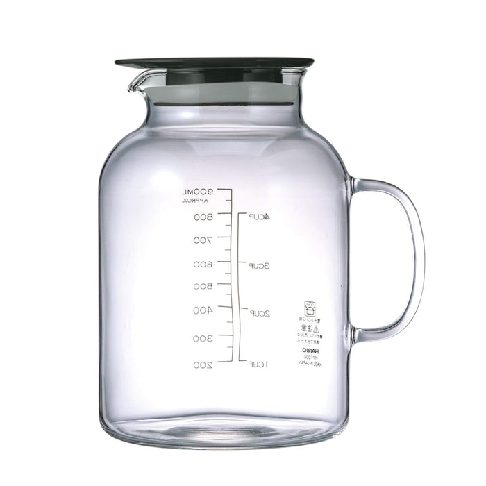Hario 1000ml Black Vinegar Storage Container - Made in Japan-Kiichin - The #1 Place for Japanese Goods in Your Hand!