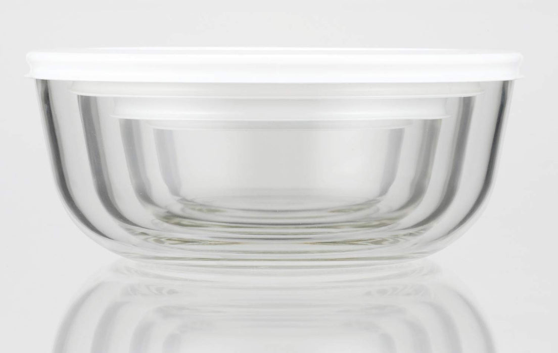Iwaki Medium Heat-Resistant Glass Storage Container 800Ml Pack Bowl