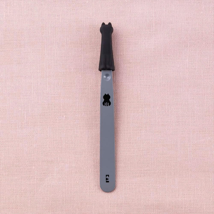 Kai Corporation Cat Tweezers Angled Tip Silver with Cap Made in Japan