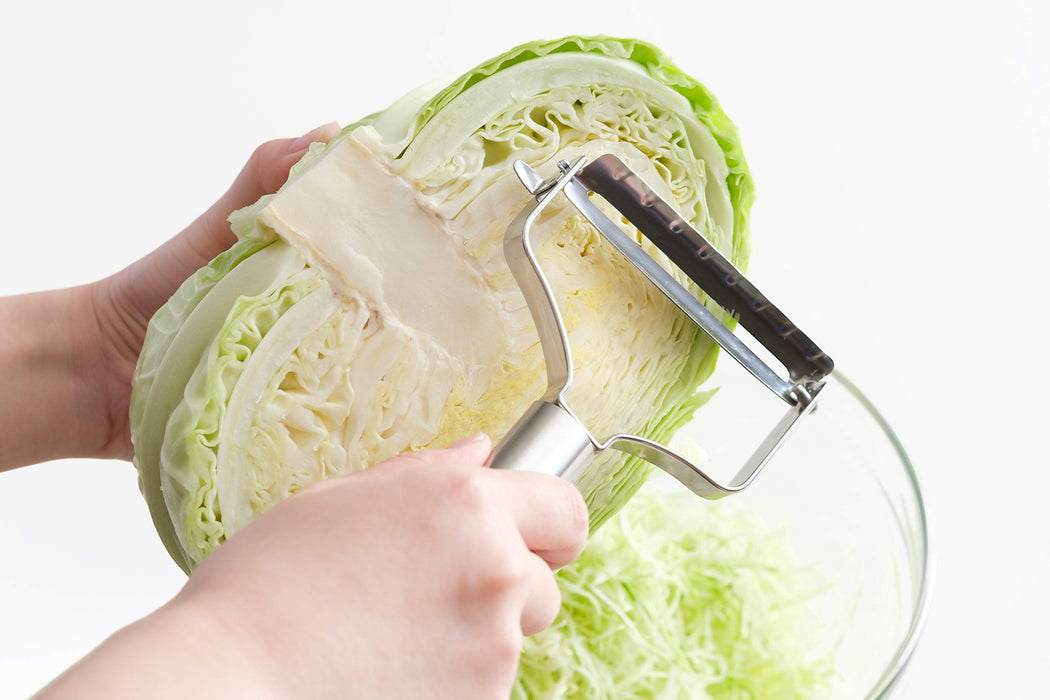 Kai Peeler Seki Magoroku Wide Stainless Steel Kitchen Tool Japan Silver