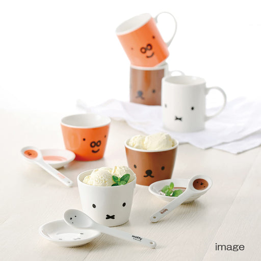 Kanesho Pottery Miffy Police Ceramic Spoon Brown 13cm 409628 Face Up Design-Kiichin - The #1 Place for Japanese Goods in Your Hand!