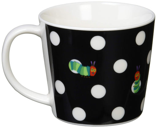 Kanesho Pottery Mug Black 807171 - The Very Hungry Caterpillar Design-Kiichin - The #1 Place for Japanese Goods in Your Hand!