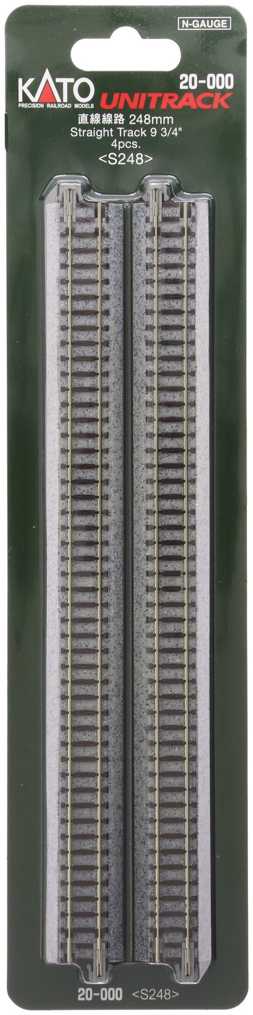 Kato N Gauge 20-000 4PC 248mm Straight Track-Kiichin - The #1 Place for Japanese Goods in Your Hand!