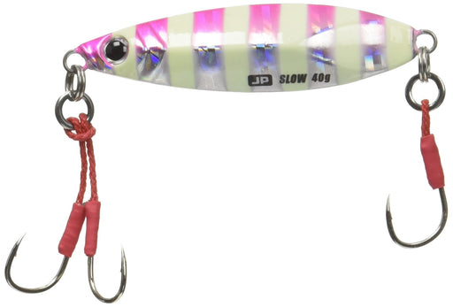 Major Craft Jigpara Shore Slow Metal Jig 40G Zebra Pink #26 Jpslow-40-Kiichin - The #1 Place for Japanese Goods in Your Hand!