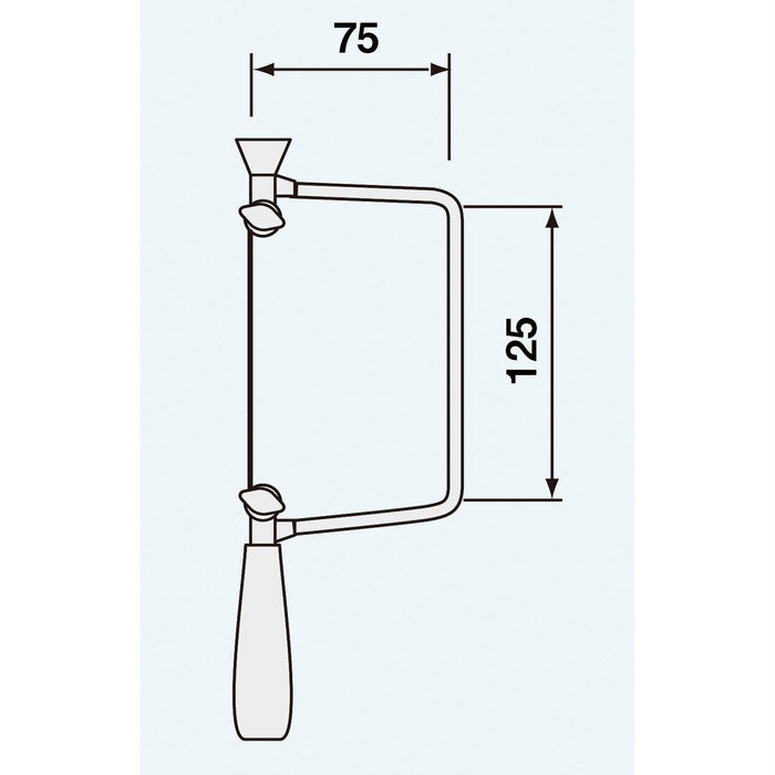 Engineer Metalworking Saw TN-01 Model 125x75mm Frame Size-Kiichin - The #1 Place for Japanese Goods in Your Hand!