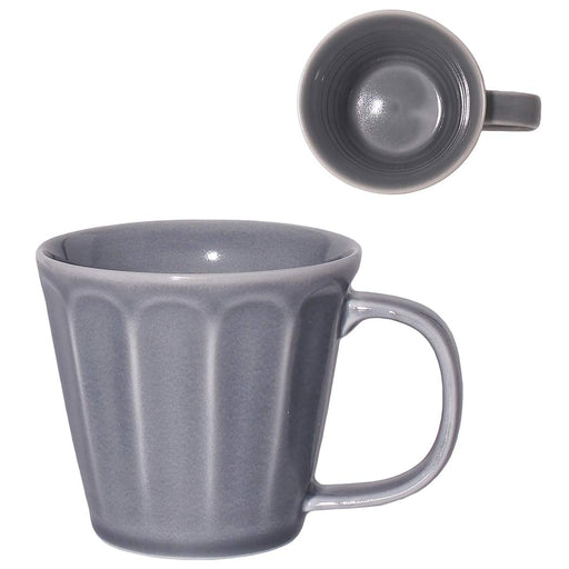 Minoru Pottery Mino Ware Gray Mebole Mug - Elegant Japanese Ceramic Cup-Kiichin - The #1 Place for Japanese Goods in Your Hand!