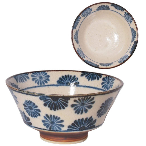 Minoru Pottery Mino Ware Nanpu 5-Inch Flower Reverse Type Bowl-Kiichin - The #1 Place for Japanese Goods in Your Hand!