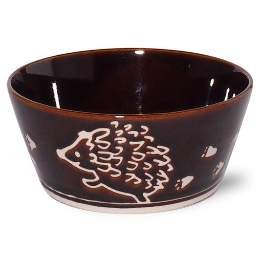 Minoru Pottery Small Lightweight Bowl Hedgehog Design 13.1cm Diameter-Kiichin - The #1 Place for Japanese Goods in Your Hand!