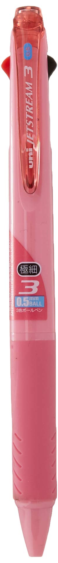 Mitsubishi Pencil Jet Stream 3 Color Ballpoint Pen 0.5 Easy Write Baby Pink-Kiichin - The #1 Place for Japanese Goods in Your Hand!