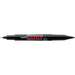 Mitsubishi Pencil Plocky Twin Extra Fine Black Water-Based Pen PM120T.24-Kiichin - The #1 Place for Japanese Goods in Your Hand!