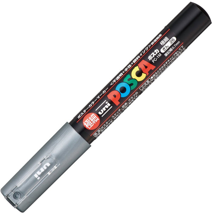 Mitsubishi Pencil 10-Pack Silver Water-Based Extra Fine Pc1M.26 Posca Pens-Kiichin - The #1 Place for Japanese Goods in Your Hand!