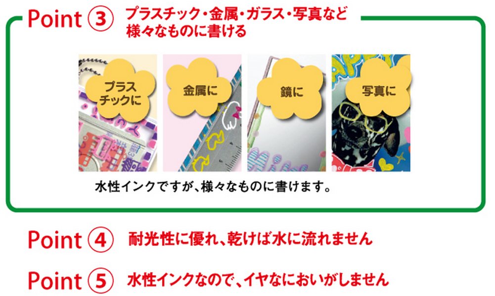 Mitsubishi Pencil Posca Medium Point Water-Based Pen Pastel Green 10 Pieces-Kiichin - The #1 Place for Japanese Goods in Your Hand!