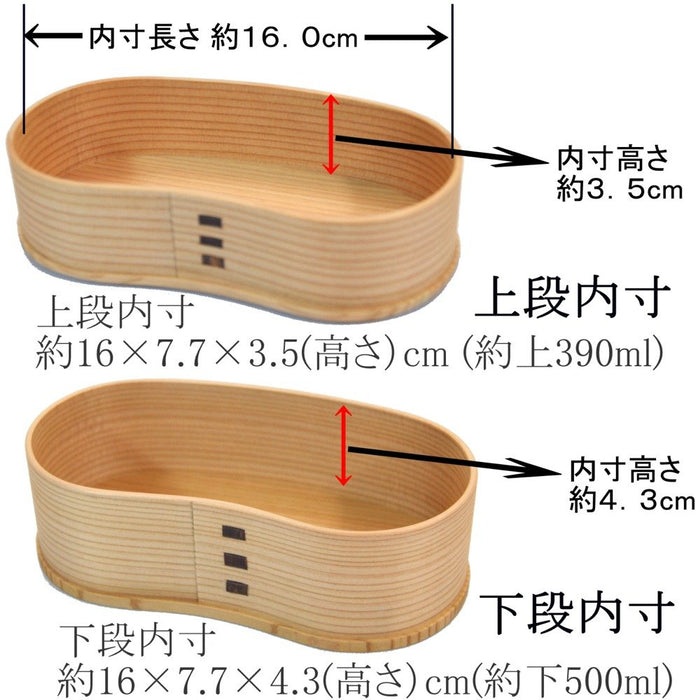 Odate Kougeisha Two-Tier Lunch Box Odate Magewappa Hango Bento-Kiichin - The #1 Place for Japanese Goods in Your Hand!