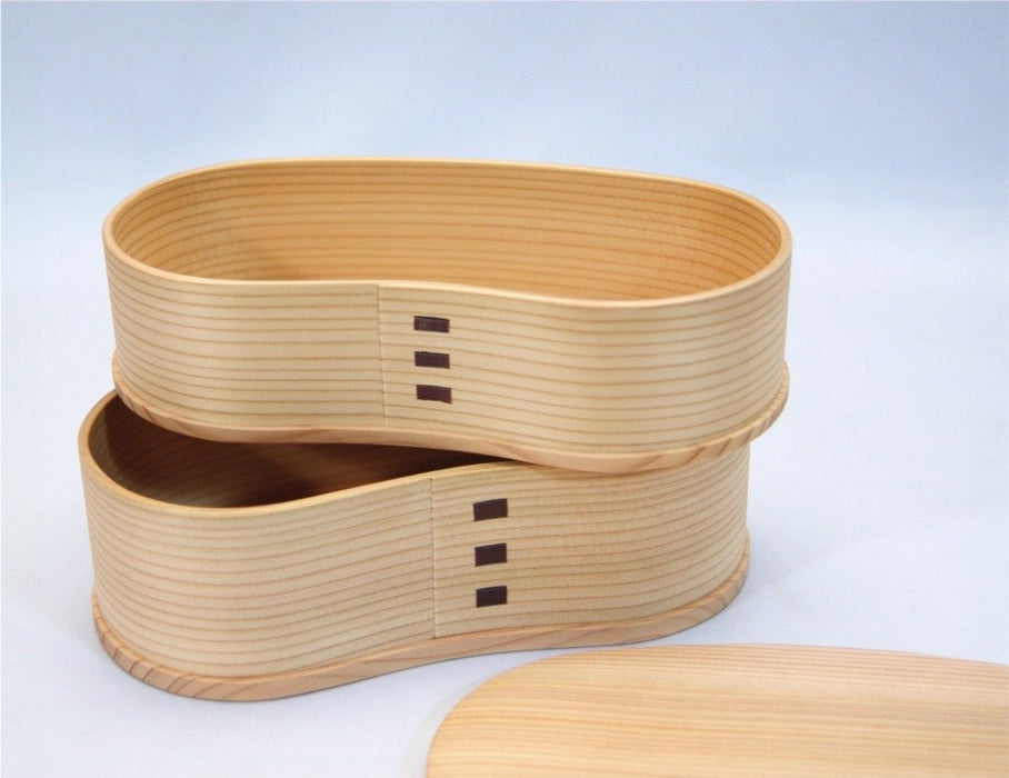 Odate Kougeisha Two-Tier Lunch Box Odate Magewappa Hango Bento-Kiichin - The #1 Place for Japanese Goods in Your Hand!