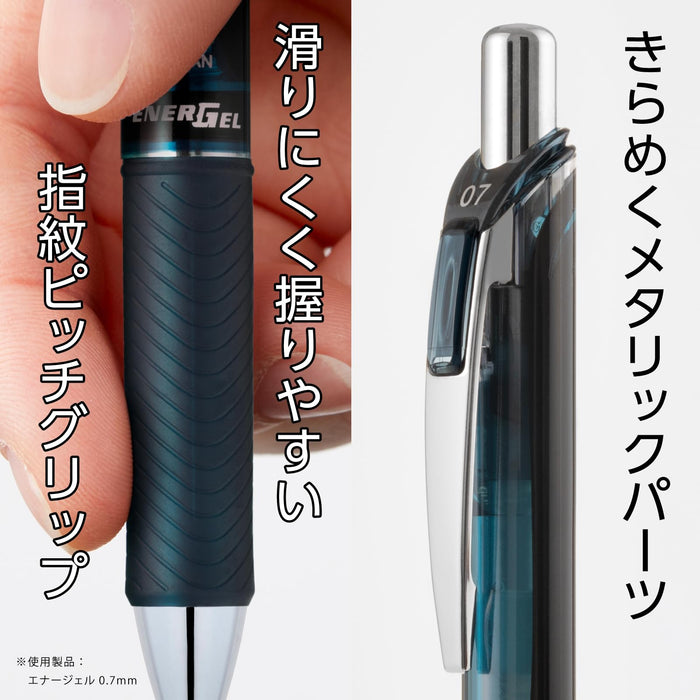Pentel Energel 0.5mm 7 Color Set - Gel Ink Ballpoint Pen Bln75-L7-Kiichin - The #1 Place for Japanese Goods in Your Hand!