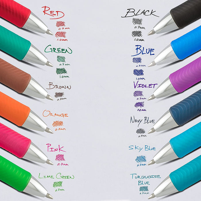Pentel EnerGel Gel Ink Ballpoint Pen 0.7mm 20 Limited Colors Set BL77-20-Kiichin - The #1 Place for Japanese Goods in Your Hand!