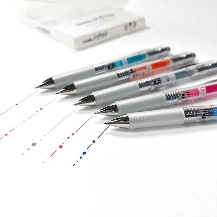 Pentel EnerGel Infree 0.7mm Gel Ink Ballpoint Pen 10 Colors Pack-Kiichin - The #1 Place for Japanese Goods in Your Hand!