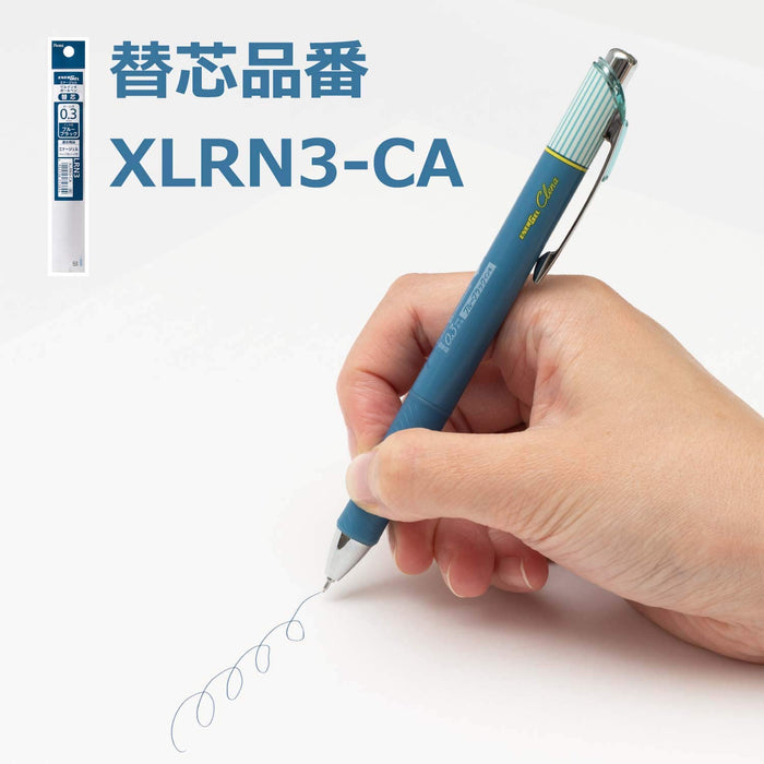 Pentel Energel Kurena 03 Blue Black Gel Ink Ballpoint Pen Pack of 5-Kiichin - The #1 Place for Japanese Goods in Your Hand!
