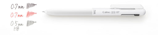 Pentel 0.7mm Calme Multifunctional Ballpoint Pen 0.5 Sharp Grayish White - Bxaw375W-Kiichin - The #1 Place for Japanese Goods in Your Hand!