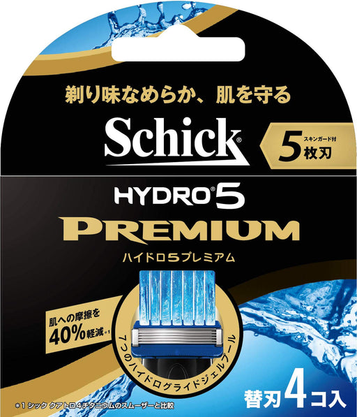 Schick Hydro 5 Premium Men's Razor with 5 Blades - 4 Pack Replacement Blades-Kiichin - The #1 Place for Japanese Goods in Your Hand!
