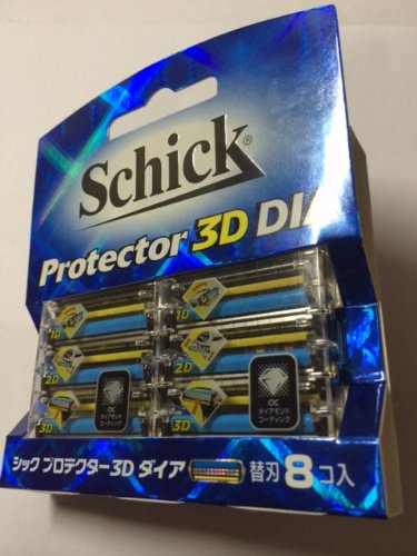 Schick Protector 3D Diamond Razor Set Pack of 8 Pieces by Schick-Kiichin - The #1 Place for Japanese Goods in Your Hand!