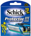 Schick Protector Three - 8-Piece Replacement Razor Blades Set-Kiichin - The #1 Place for Japanese Goods in Your Hand!
