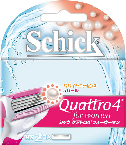 Schick Quattro 4 Women's Razor Replacement Blades 2 Pieces-Kiichin - The #1 Place for Japanese Goods in Your Hand!