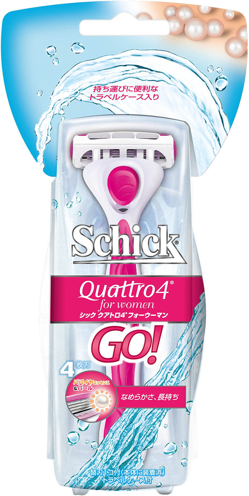 Schick Quattro 4-Blade Women's Razor with 2 Replacement Blades Included-Kiichin - The #1 Place for Japanese Goods in Your Hand!