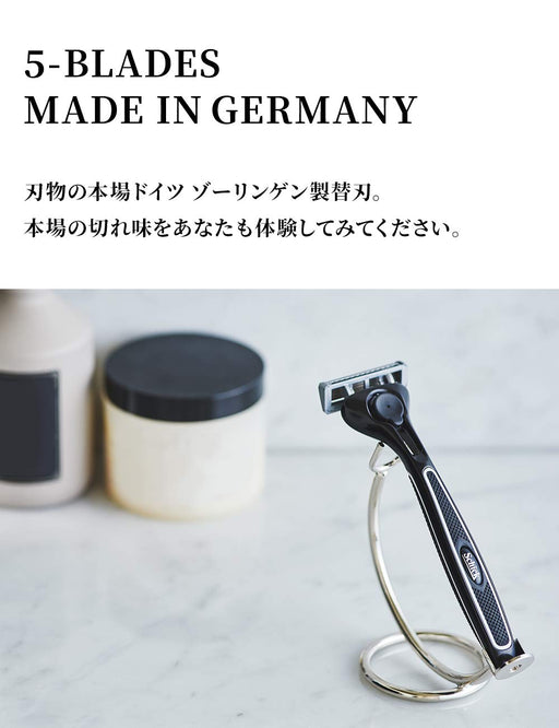 Schick Quattro 5 Titanium Razor Combo Pack - German Made Includes Holder and 4 Spare Blades-Kiichin - The #1 Place for Japanese Goods in Your Hand!