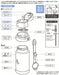 Skater Basic Stainless Steel Water Bottle Replacement Straw & Gasket Set for SSPV4-Kiichin - The #1 Place for Japanese Goods in Your Hand!