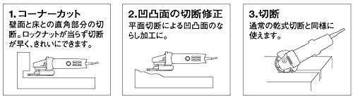 Top Kogyo Diamond Wheel with Flange 105mm for Concrete Brick Tile Grinding-Kiichin - The #1 Place for Japanese Goods in Your Hand!