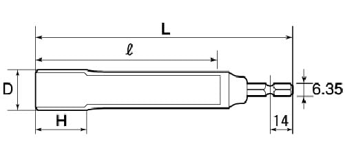 Top Kogyo Long Socket 22mm Hex 153mm Length Double Nut Removal Tool-Kiichin - The #1 Place for Japanese Goods in Your Hand!