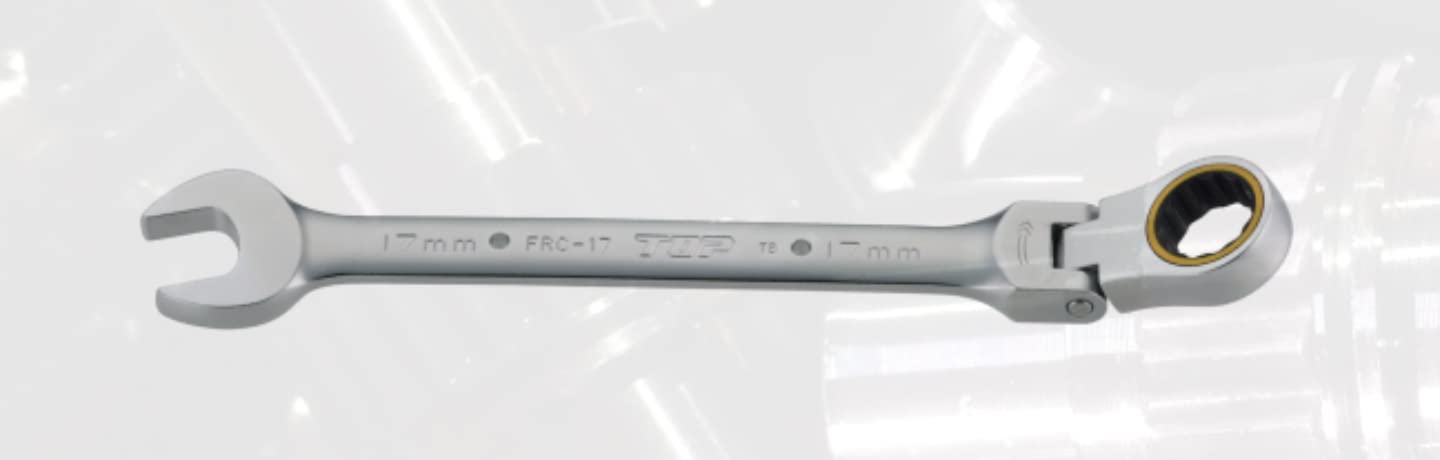 Top Kogyo Swivel Ratchet Wrench 17mm 180° Gear FRC-17 Feed Angle 5°-Kiichin - The #1 Place for Japanese Goods in Your Hand!