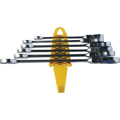 Top Kogyo Swivel Ratchet Set 6-Piece with Holder 180° Gear Wrench-Kiichin - The #1 Place for Japanese Goods in Your Hand!