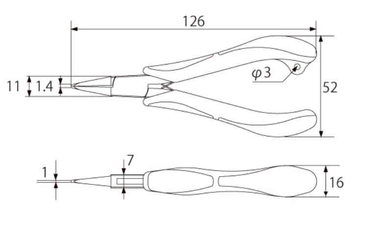 Top Kogyo Ultra-Thin Lead Pliers 3-Piece Set No Serrations 1.4mm Tips Japan-Kiichin - The #1 Place for Japanese Goods in Your Hand!